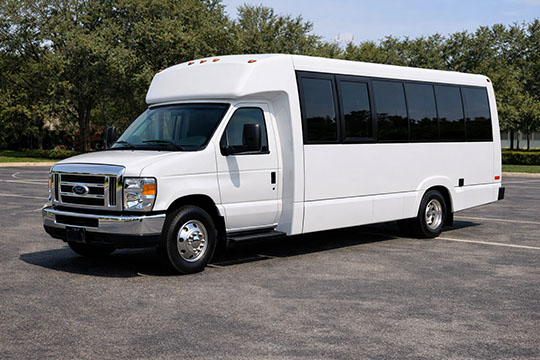18-passenger minibus available for charter in Charlotte, NC