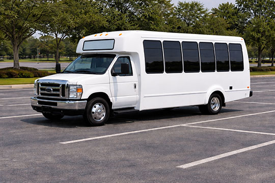 20-passenger minibus available for charter in Charlotte, NC